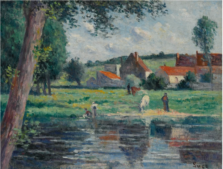 Bere al bordo del fiume